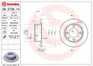 08.5729.14 BREMBO - TARCZA HAMULCOWA CITROEN XANTIA  93-02 TYŁ