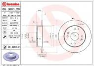 08.5803.21 BREMBO - TARCZA HAM. HONDA ACCORD TYŁ 98-03 