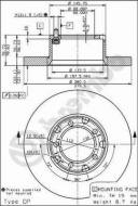 08.6923.20 BREMBO - TARCZA HAMULCOWA MERCEDES 407D-510  88-96