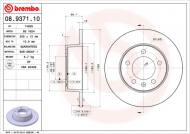 08.9371.10 BREMBO - TARCZA HAM. NISSAN INTERSTAR 