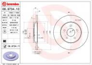 08.9734.11 BREMBO - TARCZA HAM. FORD MONDEO III TYŁ 