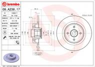 08.A238.17 BREMBO - TARCZA HAM. Z LOZYSK.30MM RENAULT +ABS 