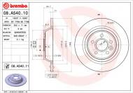 08.A540.11 BREMBO - TARCZA HAM.TYL FORD MONDEO 07- 