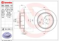 08.C252.11 BREMBO - TARCZA HAM.TYL SUBARU FORESTER 08- 