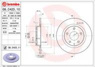 08.C423.11 BREMBO - TARCZA HAMULC. MAZDA 6  12- TYŁ BREMBO 