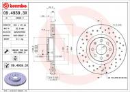 09.4939.3X BREMBO - TARCZA HAM. FIAT PUNTO 