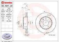 09.4947.20 BREMBO - TARCZA HAMULCOWA OPEL OMEGA A  86-94 WENT.