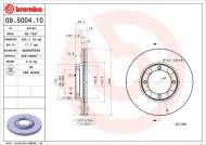 09.5004.10 BREMBO - TARCZA HAM. HYUNDAI ACCENT 