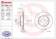 09.5084.24 BREMBO - TARCZA HAMULCOWA TOYOTA COROLLA  87-95 