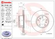 09.5142.24 BREMBO - TARCZA HAM. BMW 5 E34 