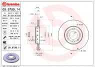 09.6799.11 BREMBO - TARCZA HAM. SEAT AROSA 