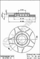 09.6799.75 BREMBO - TARCZA HAMULCOWA VW POLO  95-01 WENT. 