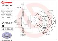 09.7012.1X BREMBO - TARCZA HAM.PRZOD XTRA SKODA OCTAVIA 96- 