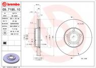 09.7195.10 BREMBO - TARCZA HAM. VOLKSWAGEN PASSAT 