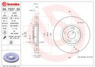 09.7227.20 BREMBO - TARCZA HAM. RENAULT ESPACE 