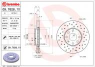 09.7628.1X BREMBO - TARCZA HAMULC. OPEL ASTRA G  98-04 BREMBO