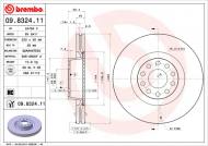 09.8324.11 BREMBO - TARCZA HAM. AUDI A4 