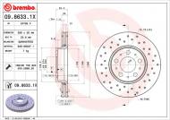 09.8633.1X BREMBO - TARCZA HAMULC. VOLVO S60  00-09 KOŁA 15 BREMBO