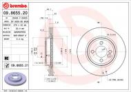 09.8655.21 BREMBO - TARCZA HAM. PRZOD 