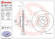 09.9077.11 BREMBO - TARCZA HAM. SUBARU FORESTER 