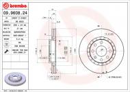 09.9608.24 BREMBO - TARCZA HAMULCOWA DAEWOO LANOS  97-04 