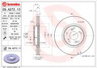 09.A272.11 BREMBO - TARCZA HAM. HONDA ACCORD 03- 