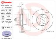 09.A350.11 BREMBO - TARCZA HAM. HONDA ACCORD 2.0 03- 