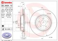 09.A404.11 BREMBO - TARCZA HAM.PRZOD CHRYSLER 300C 04- 