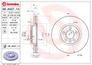 09.A427.11 BREMBO - TARCZA HAM.PRZÓD FORD GALAXY/S-MAX 