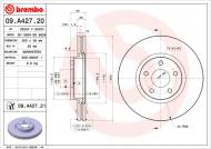 09.A427.21 BREMBO - TARCZA HAM. FORD MONDEO 07- 