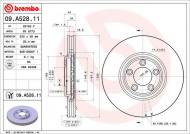 09.A528.11 BREMBO - TARCZA HAMULCOWA JAGUAR S-TYPE  99-08 