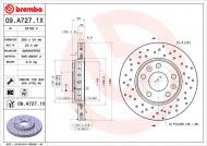 09.A727.1X BREMBO - TARCZA HAM. DACIA DUSTER 