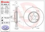 09.A828.21 BREMBO - TARCZA HAMULC. MERCEDES W211 E-KLASA  03-09 4MATIC BREMBO