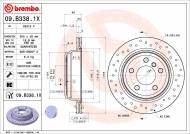 09.B338.1X BREMBO - TARCZA HAMULCOWA XTRA TYL 