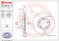 09.B410.10 BREMBO - TARCZA HAM.PRZOD NISSAN CABSTAR 06- 