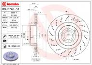 09.B746.51 BREMBO - TARCZA HAMULCOWA MERCEDES W212 E-KLASA 09- PRZÓD