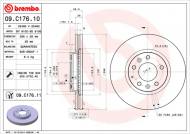 09.C176.11 BREMBO - TARCZA HAM.PRZ MAZDA CX-7 07- 