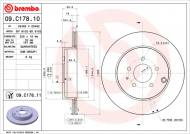 09.C178.11 BREMBO - TARCZA HAM.TYL MAZDA CX-7 07- 