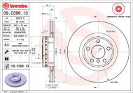 09.C396.13 BREMBO - TARCZA HAMULC. BMW 3 F30  12- TYŁ BREMBO