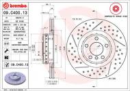 09.C400.13 BREMBO - TARCZA HAM. TYL BMW 3 F30 11- 