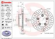 09.C879.11 BREMBO - TARCZA HAMULC. PORSCHE BOXSTER  04-09 PRZÓD BREMBO