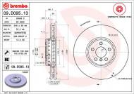 09.D095.13 BREMBO - TARCZA HAMULCOWA PRZOD PRAWA 