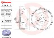 14.C010.10 BREMBO - BĘBEN HAMULC. LANDROVER FREELANDER  -06 BREMBO