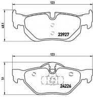 P06038 BREMBO - KLOCKI HAM. BMW 1 (E87) 