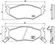 P11007 BREMBO - KLOCKI HAM. CHRYSLER GS DAYTONA 