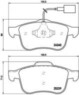 P23132 BREMBO - KLOCKI HAMULCOWE PRZOD 