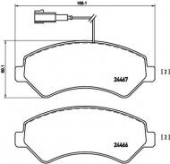 P23136 BREMBO - KLOCKI HAM. FIAT DUCATO 