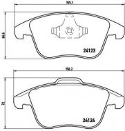 P24076X BREMBO -  KLOCKI HAMULCOWE XTRA PRZOD 