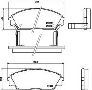 P28016 BREMBO - KLOCKI HAM. HONDA CIVIC II 