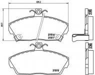 P28020 BREMBO - KLOCKI HAM. HONDA CIVIC IV 